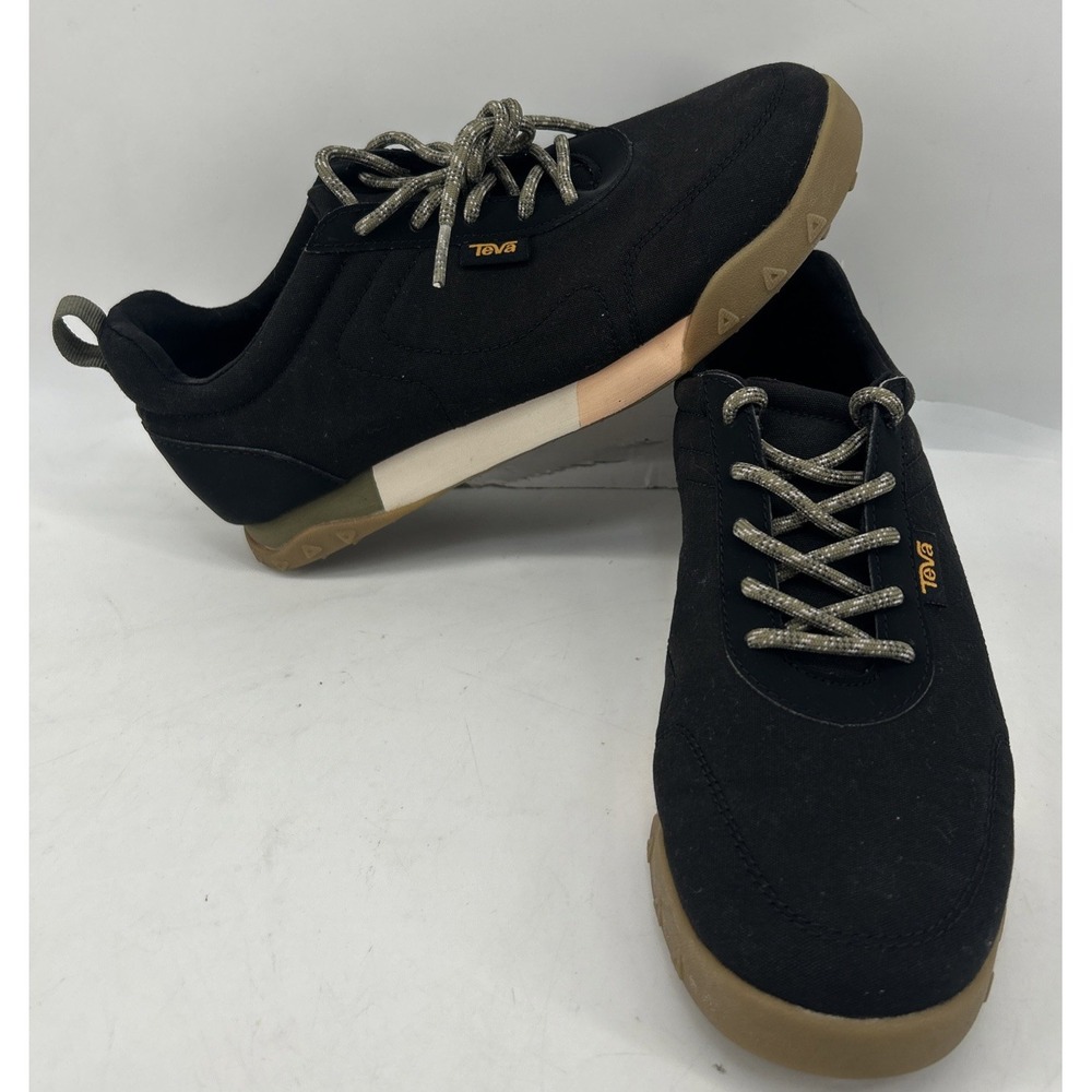 Teva Wyldand Retro Sneakers Black Two Tone Midsole Women's Size 6.5